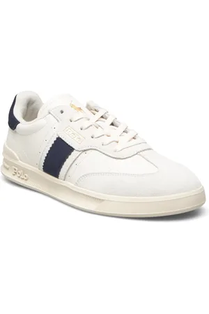 Ralph Lauren Heritage Aera Leather-Suede Sneaker Low-top Sneakers White