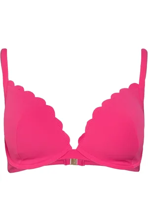 Hunkemöller Scallop Pp Swimwear Bikinis Bikini Tops Wired Bikinitops Pink