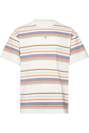 Converse Loose Fit Star Chevron Stripes Ss Tee Sport T-Kortærmet Skjorte White