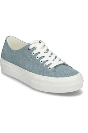 Tamaris Women Lace-Up Low-top Sneakers Blue