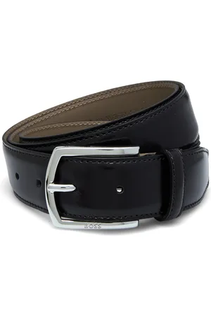 HUGO BOSS Claus-Tx-St_Sz35 Accessories Belts Classic Belts Black