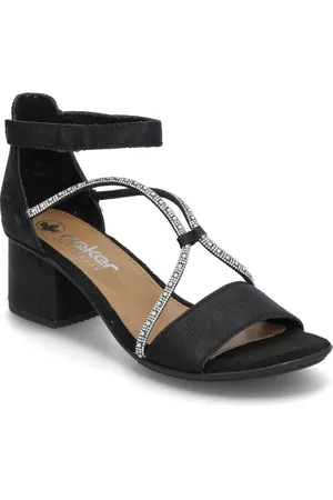 Rieker 64654-00 Sandal Med Hæl Black