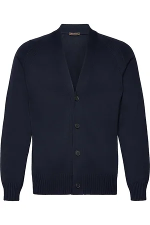Oscar Jacobson Hover Cardigan Designers Knitwear Cardigans Navy