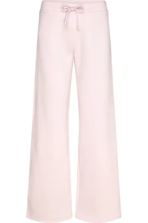 MANGO Wideleg Cotton Joggers Bottoms Sweatpants Pink