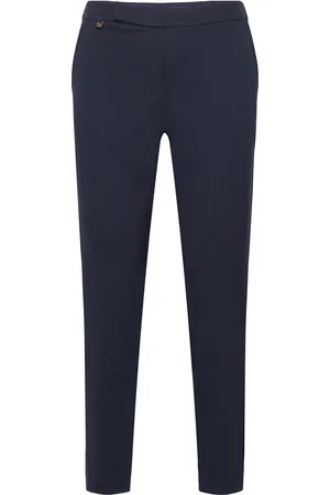Ralph Lauren Straight Ponte Pant Bottoms Trousers Slim Fit Trousers Navy
