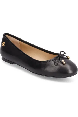 Ralph Lauren Super Soft Leather-Jayna-Fl-Csl Ballerinasko Ballerinaer Black