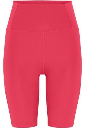 GIRLFRIEND COLLECTIVE Compressive High-Rise Bike Shorts Bottoms Shorts Cycling Shorts Coral