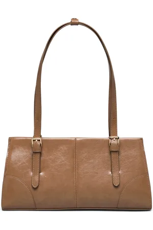 MANGO Shoulder Bag With Buckles Bags Small Shoulder Bags-crossbody Bags Brown