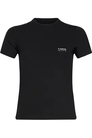 7 DAYS ACTIVE Womens Short Sleeve Training Tee Sport Women Sport Clothing Sports Tops & T-shirts Sport T-Skjorte Black