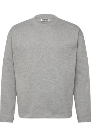 Weekday Great Boxy Long Sleeve T-Shirt Tops T-Langærmet Skjorte Grey