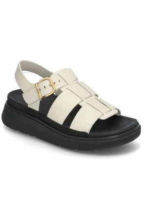 FitFlop Gen-Ff Leather Fisherman Sandals Shoes Sandals Flat Sandals Cream