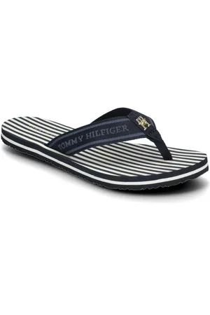 Tommy Hilfiger Th Stripes Beach Sandal Klipklapper Sandaler Navy