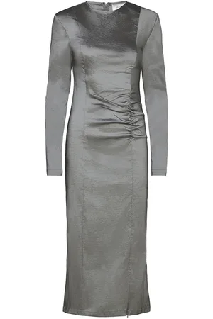 Gestuz Yesicagz Midi Dress Knælang Kjole Silver