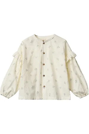 WHEAT Shirt Gerda Tops Shirts Long-sleeved Shirts Cream