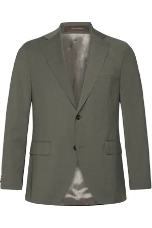 Oscar Jacobson Fogerty Blazer Designers Blazers Single Breasted Blazers Green