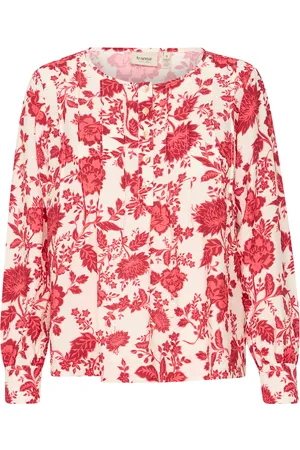 FRANSA Frhita Bl 1 Tops Blouses Long-sleeved Red