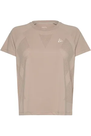 Craft Adv T Perforated Tee W Sport Sport Clothing Sports Tops & T-shirts Sport T-Skjorte Beige