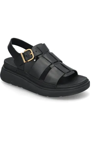 FitFlop Gen-Ff Leather Fisherman Sandals Shoes Sandals Flat Sandals Black