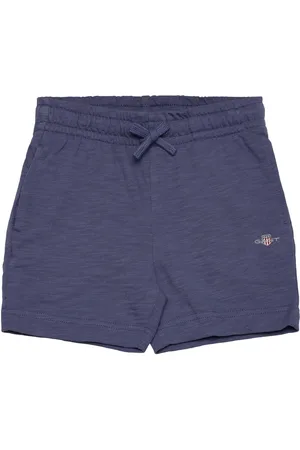 GANT Shield Cotton Slub Shorts Bottoms Shorts Sweat Shorts Blue
