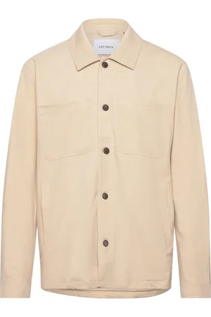 Les Deux Marseille Twill Jacket Tops Sweatshirts & Hoodies Sweatshirts Cream