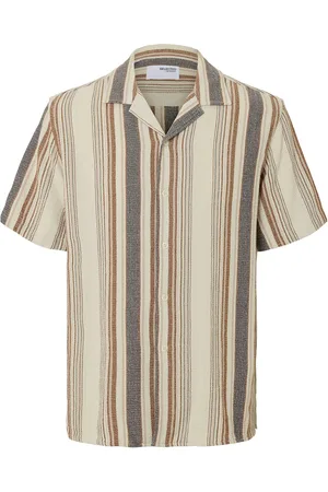 SELECTED Slhrelax-Sal Shirt Ss Resort Tops Shirts Short-sleeved Multi/patterned