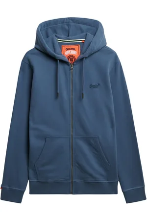 Superdry Essential Logo Zip Hoodie Hb Tops Sweatshirts & Hoodies Hoodies Navy