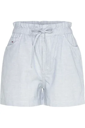 Tommy Hilfiger Tjw Cotton Linen Short Bottoms Shorts Casual Shorts Blue
