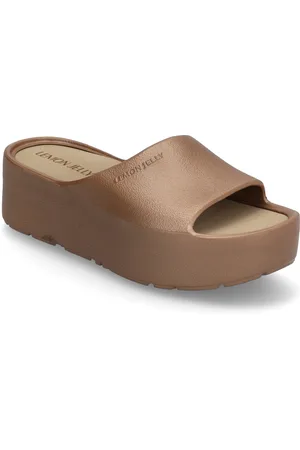 LEMON JELLY Sunny Bronzo Metal Shoes Sandals Platform Sandals Brown