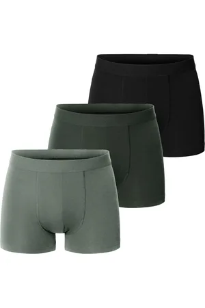 Bread & Boxers 3-Pack Boxer Brief Boxershorts Khaki Green