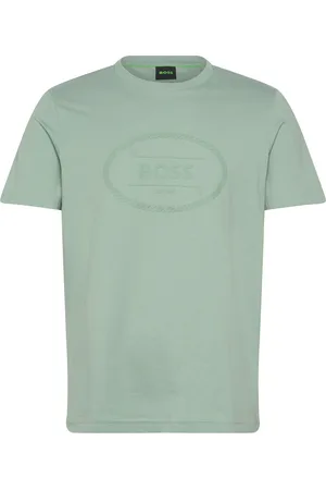 HUGO BOSS Tee Logo Heritage Sport Men Men Sports Clothes Sport Tops Sport T-Skjorte Green