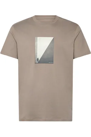 Armani Exchange T-Shirt Tops T-Kortærmet Skjorte Beige