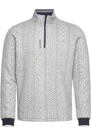 Abacus Mens Woburn Midlayer Sport Sweatshirts & Hoodies Fleeces & Midlayers Grey