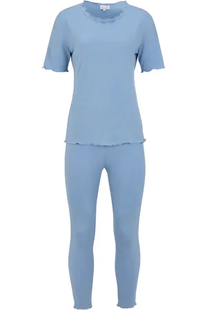 Damella of Sweden Pyjamas Pyjamas Nattøj Blue