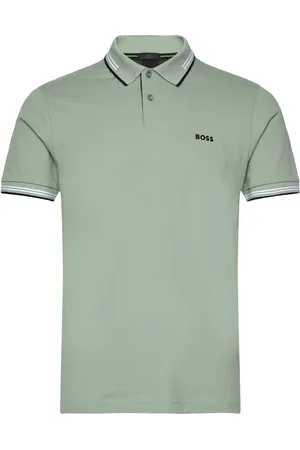 HUGO BOSS Paul Sport Polos Short-sleeved Green