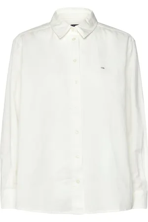 Tommy Hilfiger Tjw Rlx Linen Shirt Tops Shirts Long-sleeved White