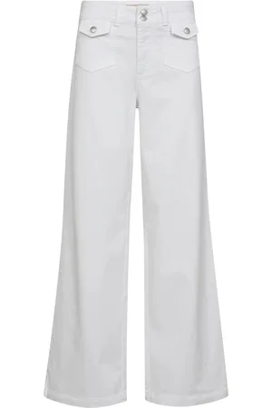 Mos Mosh Mmcolette Bianco Jeans Bottoms Jeans Flares White