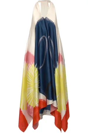 Scotch&Soda Foulard Midi Dress Knælang Kjole Multi/patterned