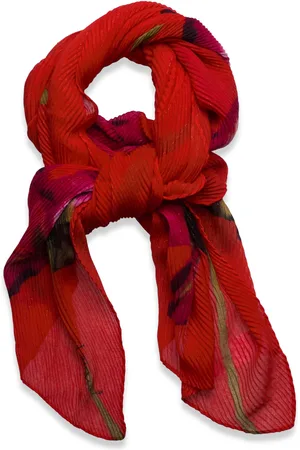 Desigual Big Fiore Rectangl Accessories Scarves Lightweight Scarves Red