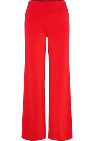 Andiata Evelen T Bottoms Trousers Straight Leg Red