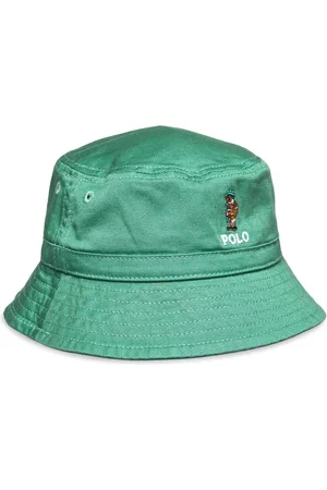 Ralph Lauren Polo Bear Cotton Twill Bucket Hat Accessories Headwear Hats Bucket Hats Green