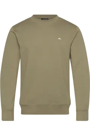 J Lindeberg M Crew Neck Sweat Designers Sweatshirts & Hoodies Sweatshirts Green