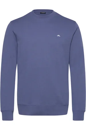 J Lindeberg M Crew Neck Sweat Designers Sweatshirts & Hoodies Sweatshirts Blue