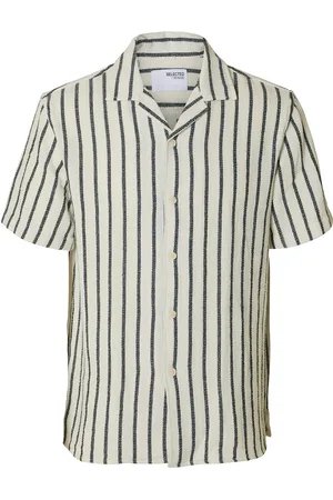 SELECTED Slhrelax-Sal Shirt Ss Resort Tops Shirts Short-sleeved Multi/patterned
