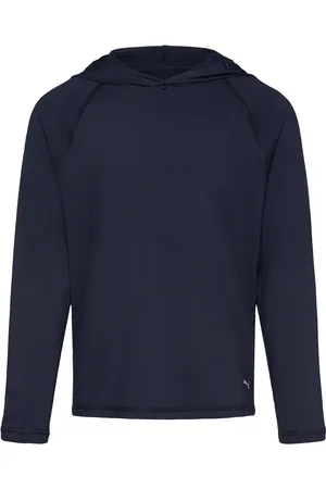 PUMA Boys You-V Hoodie Sport Sweatshirts & Hoodies Hoodies Navy