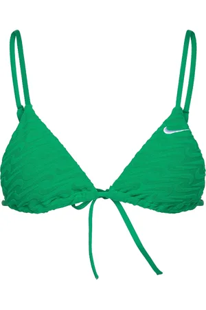 Nike Nike Terry Triangle Bikini Top Sport Sport Clothing Sport Swimwear Sport Bikinis Green