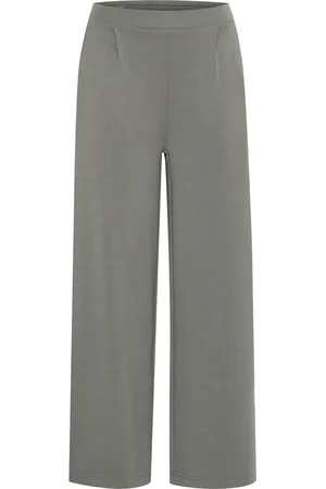 FRANSA Fraurora Pa 1 Bottoms Trousers Straight Leg Green