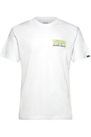Vans Shop Front Ss Sport Men Sports Clothes Sport Tops Sport T-Skjorte White