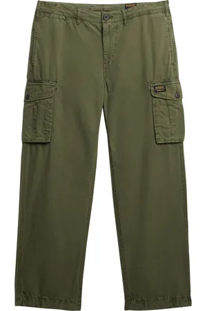Superdry Parachute Light Cargo Pant Bottoms Trousers Cargo Pants Khaki Green