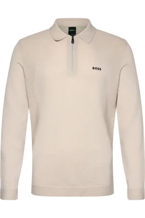 HUGO BOSS Momentum_Lite_Pl24 Sport Sport Clothing Sport Sweatshirts & Hoodies Sport Knitwear Beige