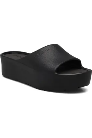 LEMON JELLY Sunny Black Shoes Sandals Flat Sandals Black